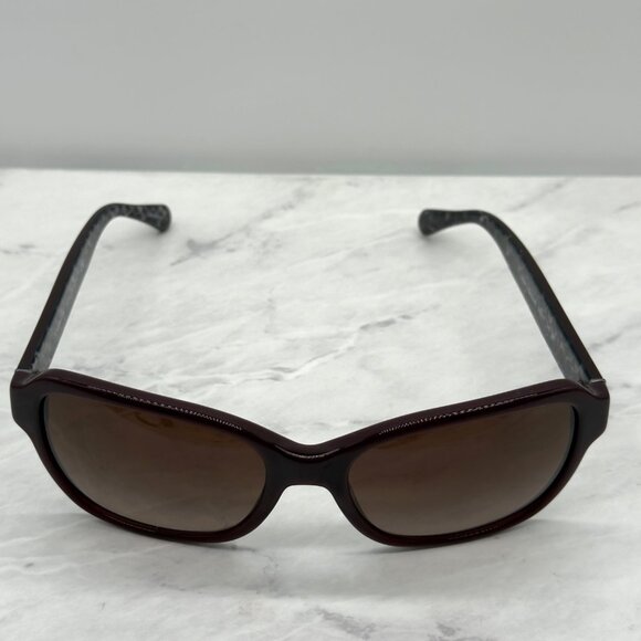 Coach Womens Sunglasses Oxblood Square Brown Gradient HC8232 550913 56 17 140mm - Picture 3 of 10